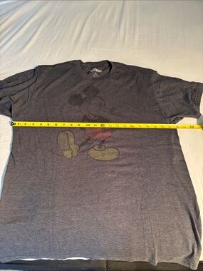Disney Men's Heather Charcoal Mickey Mouse Graphic Tee